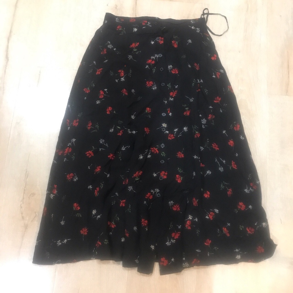 Floral maxi skirt 90s
